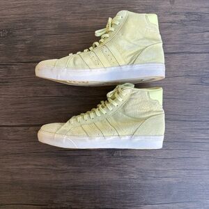 Adidas High-Top Sneakers in Soft Yellow